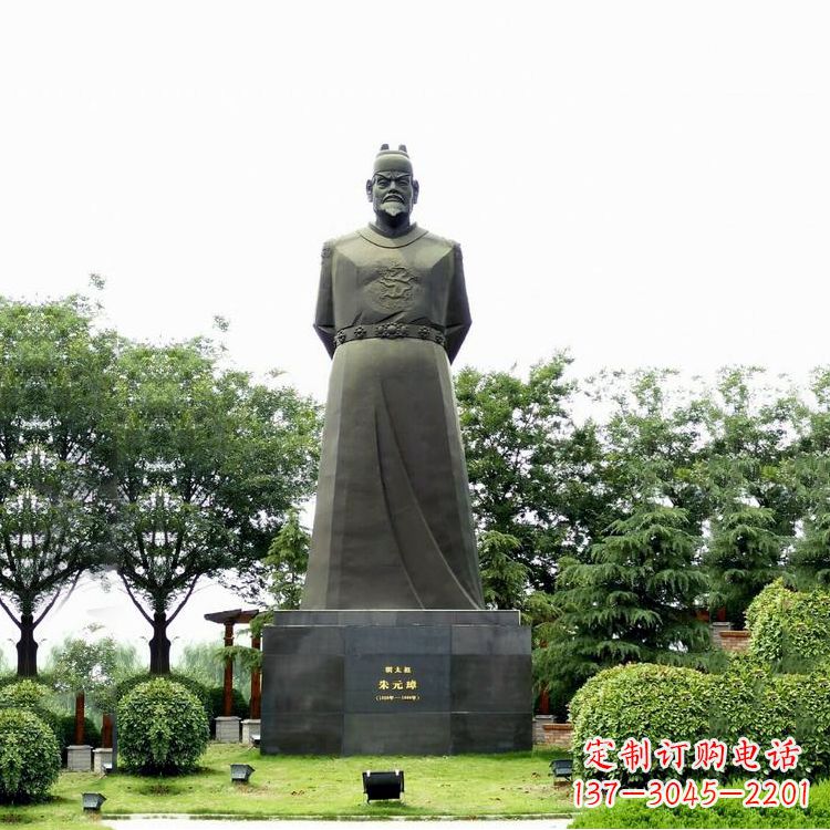 金华“洪武之治”明太祖石雕塑像