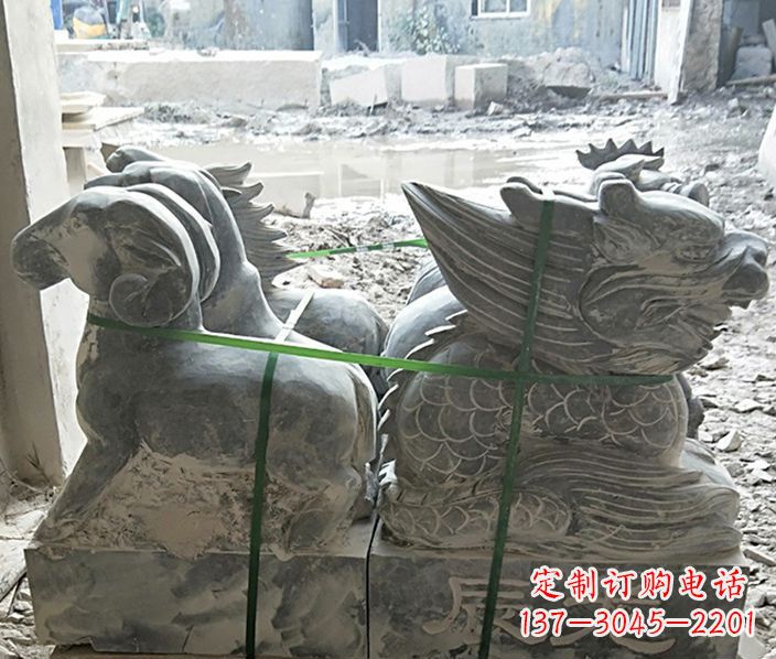 金华12生肖动物石雕