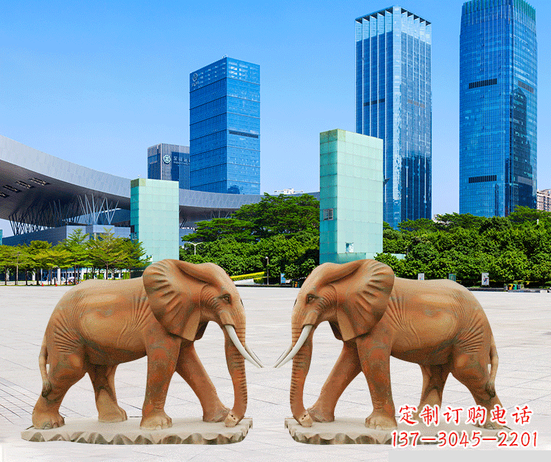 金华雕刻石雕大象的