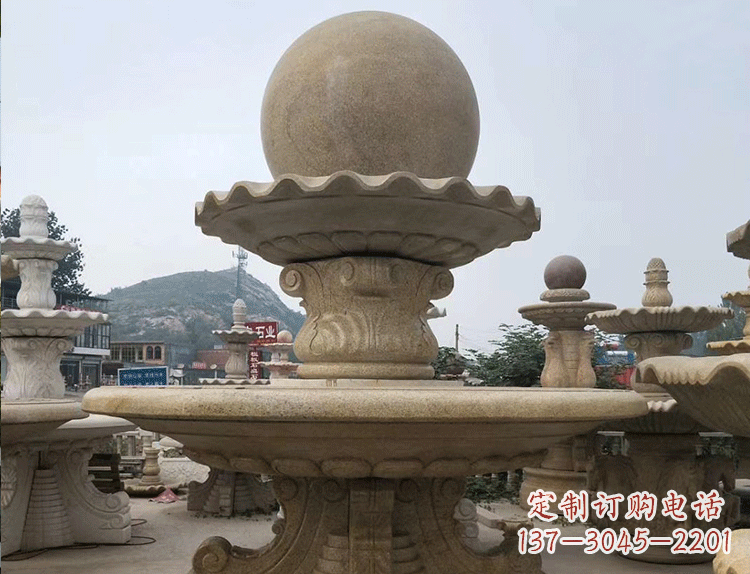 金华石雕汉白玉喷泉