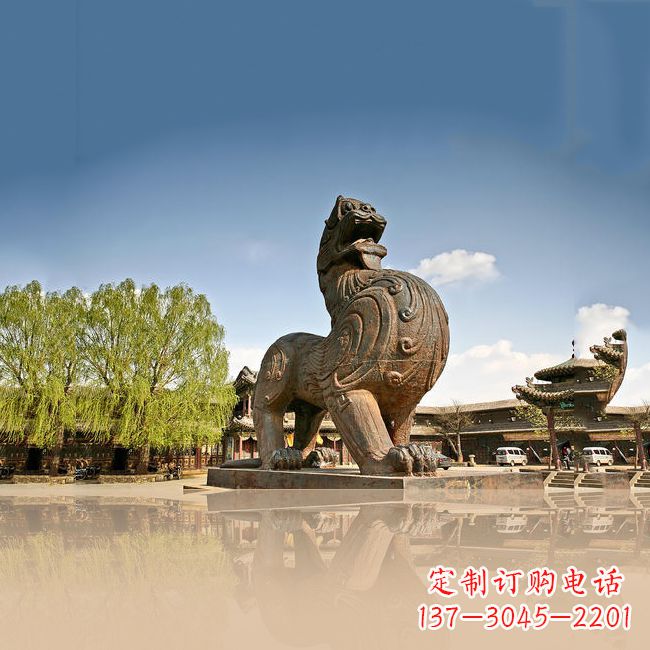 金华铜雕狴犴雕塑-景区园林广场神兽景观摆件