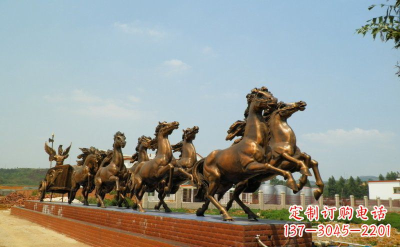 金华阿波罗战车广场景观铜雕 (3)