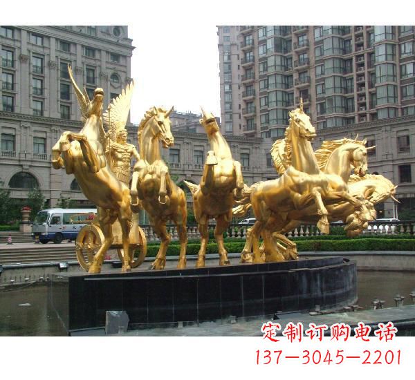 金华阿波罗战车喷泉铜雕