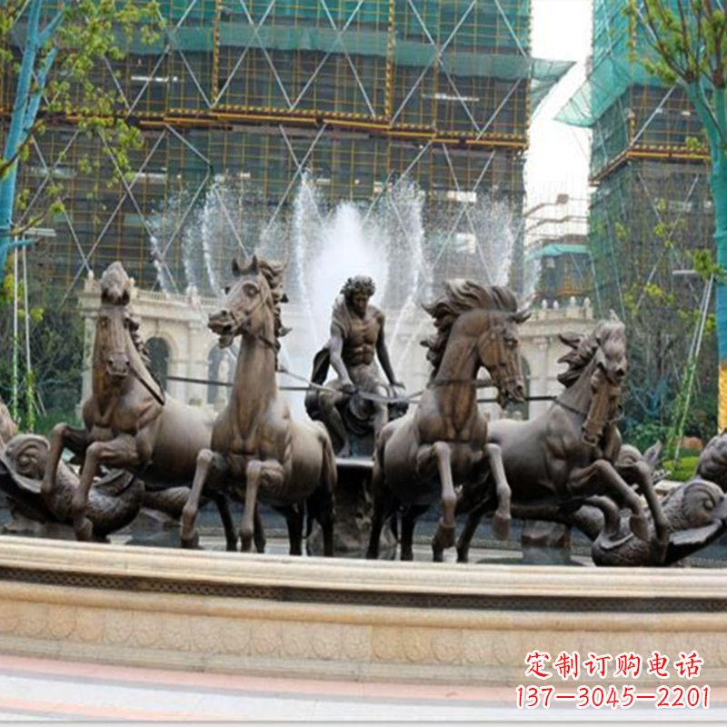 金华阿波罗战车水景喷泉装饰景观雕塑