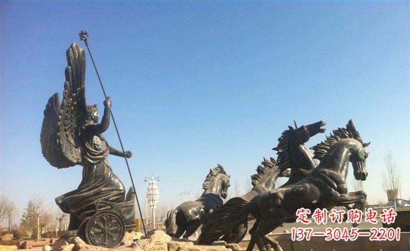 金华阿波罗战车小区景观铜雕 (2)