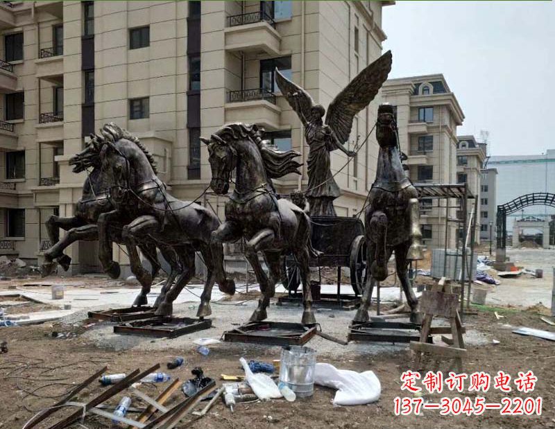 金华阿波罗战车小区景观铜雕