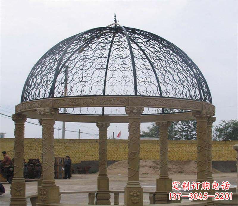 金华八角凉亭大理石雕塑