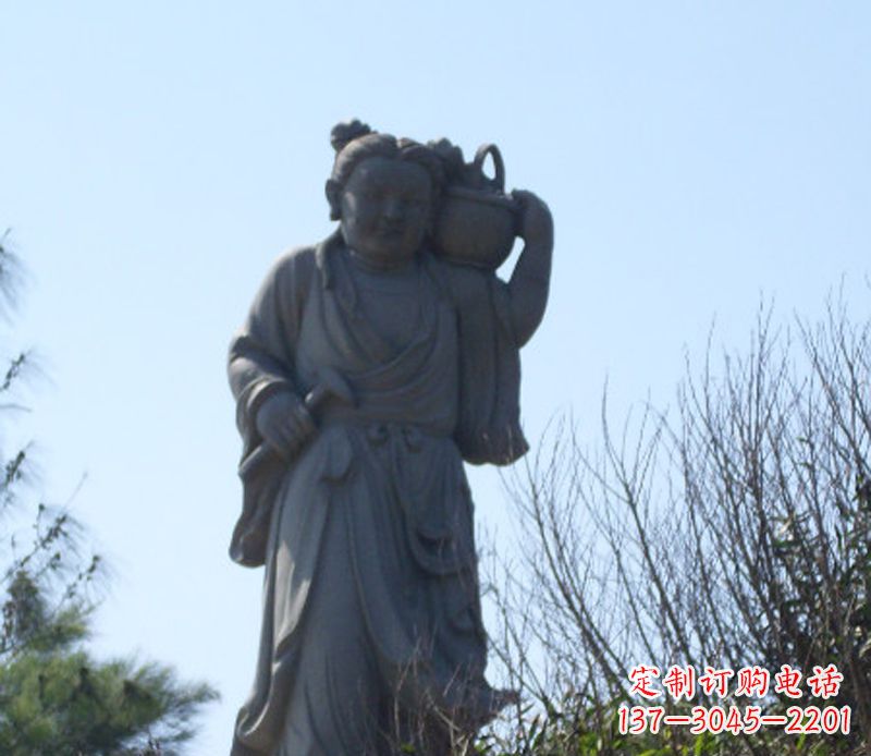 金华八仙蓝采和石雕