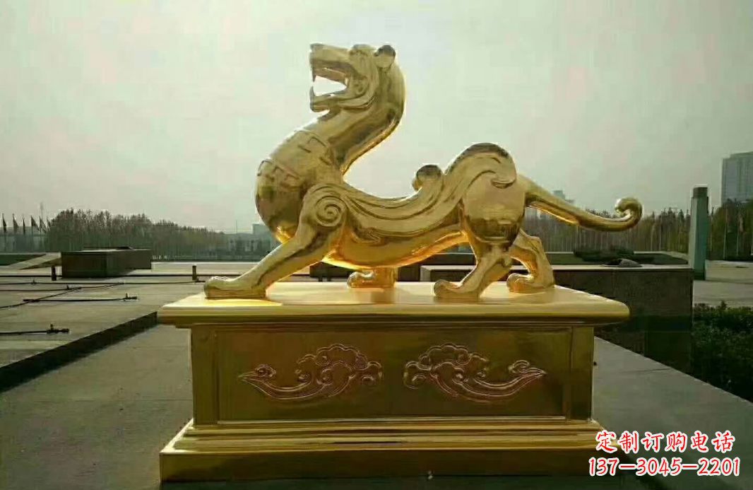 金华白虎铜雕
