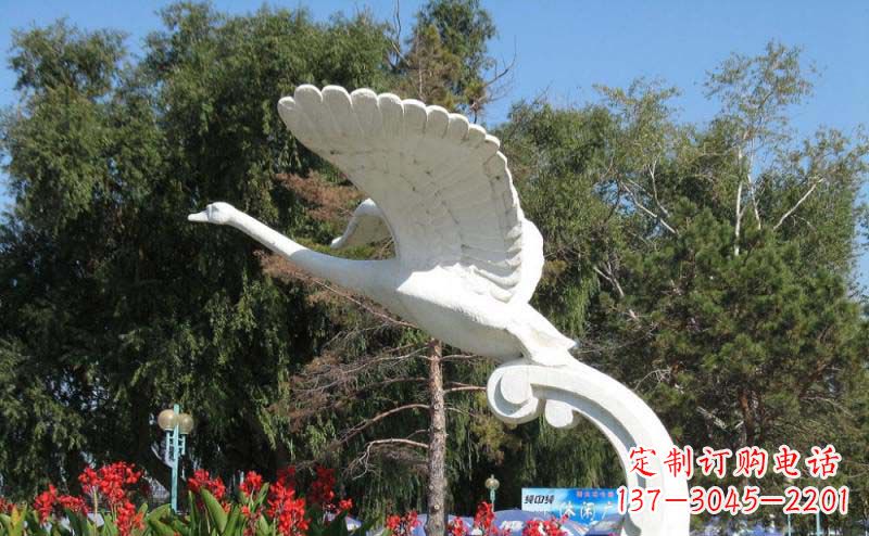 金华白天鹅大理石雕塑
