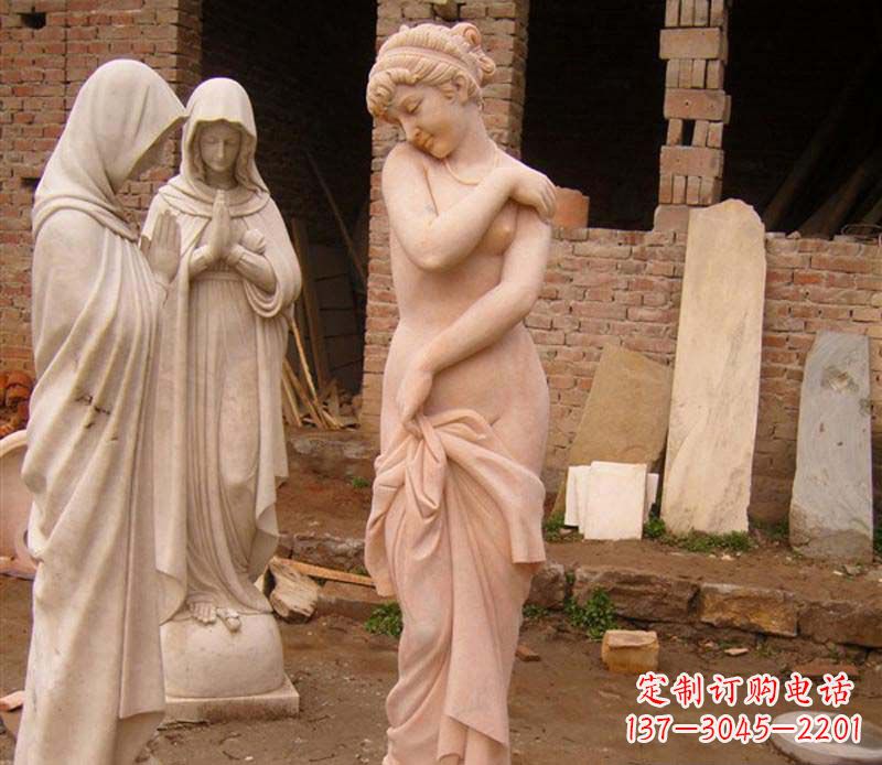 金华半裸女人大理石雕塑