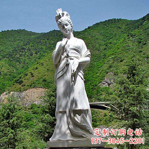 金华褒姒汉白玉美女雕像