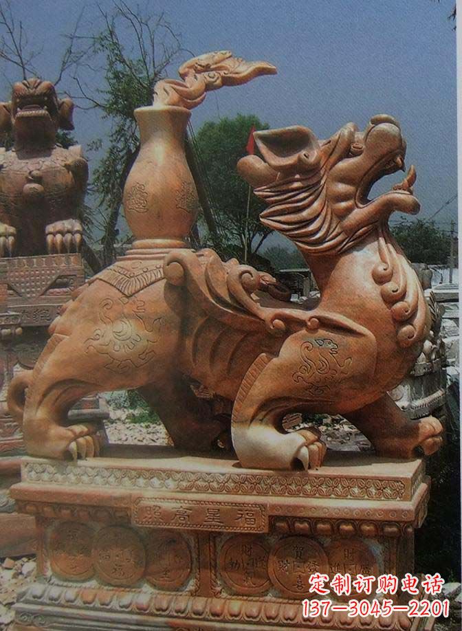 金华古典麒麟大理石雕塑