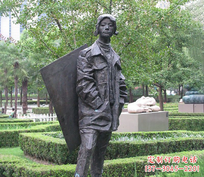 金华少女的坚强与美丽——铜雕少女公园人物