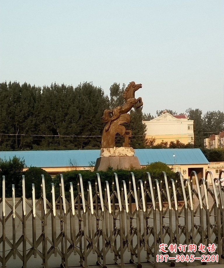 金华奔马企业景观铜雕