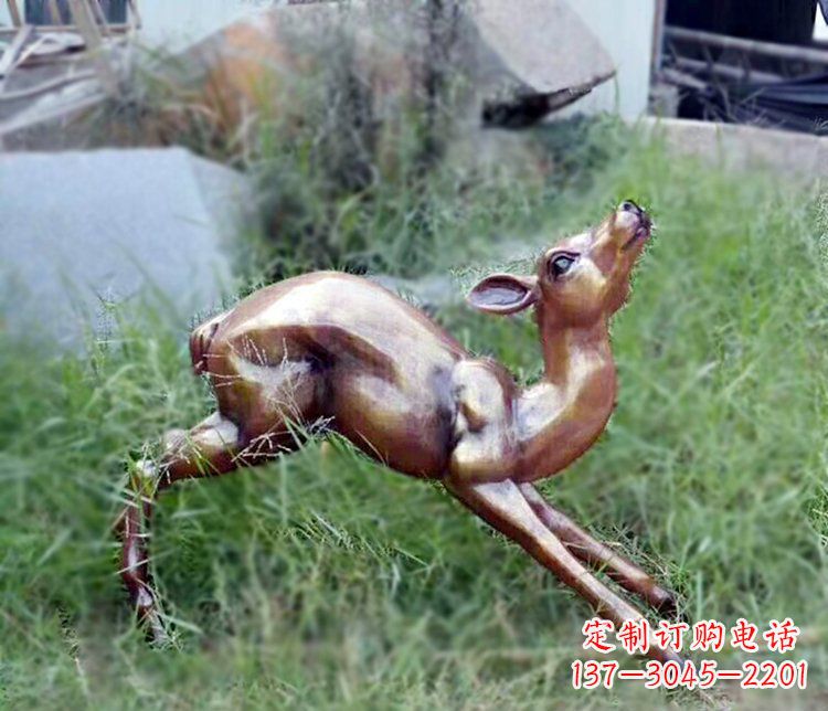 金华精美玻璃钢仿铜动物摆件