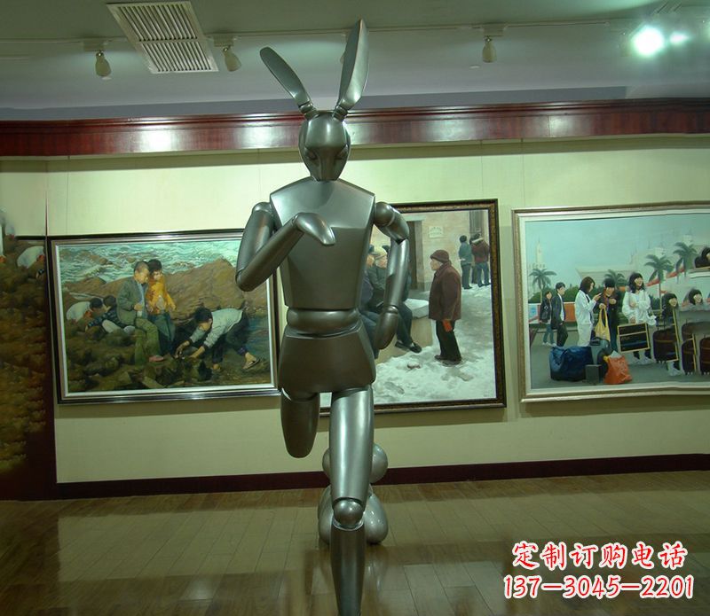 金华奔跑兔子雕塑