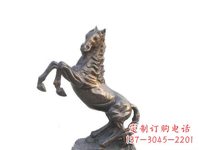 金华精美的奔腾马铜镀铜动物雕塑
