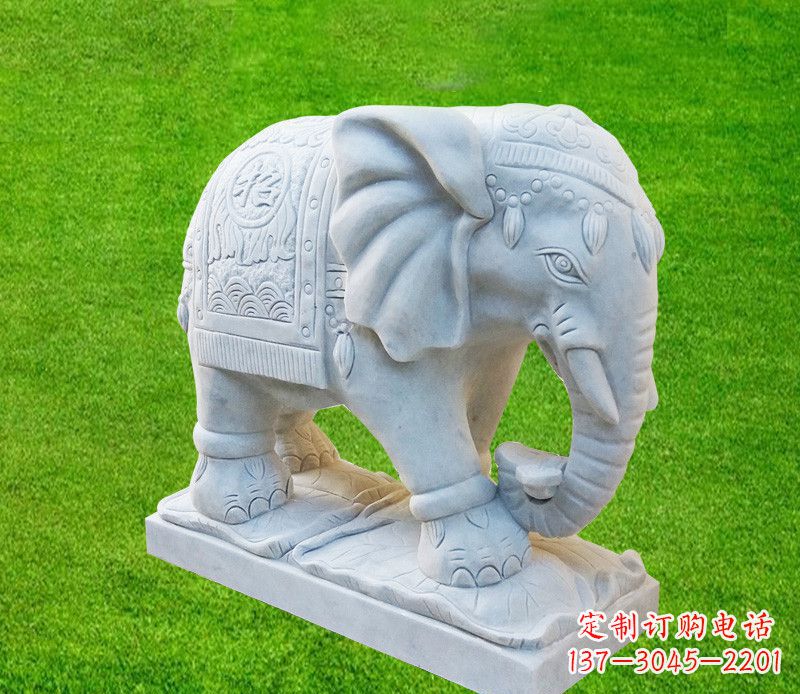 金华雕刻精美大象石雕
