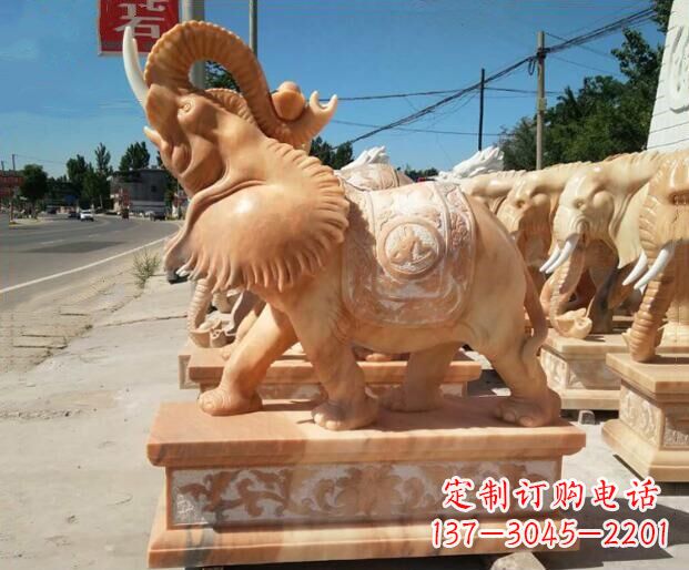 金华大象石雕,给你美好的祝愿
