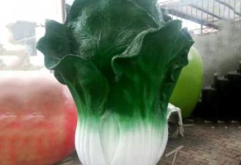 金华玻璃钢招财植物白菜雕塑