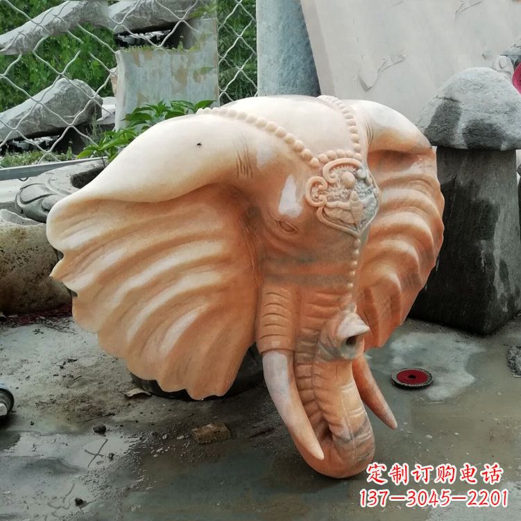 金华精美大象头雕塑