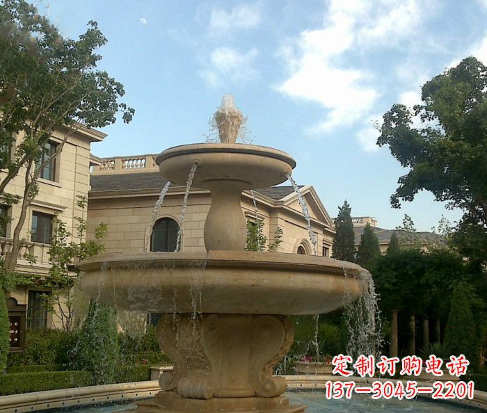 金华别墅景观大理石喷泉雕塑