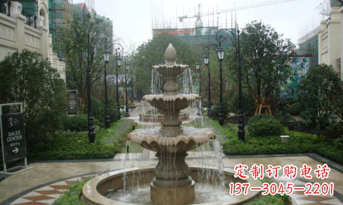 金华别墅景观大型喷泉石雕 (2)