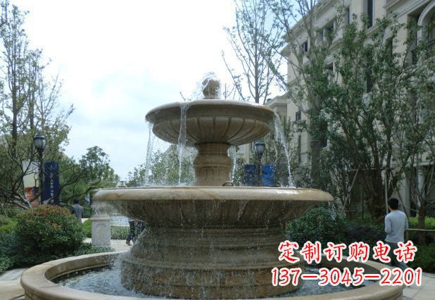 金华别墅景观大型喷泉石雕 (3)