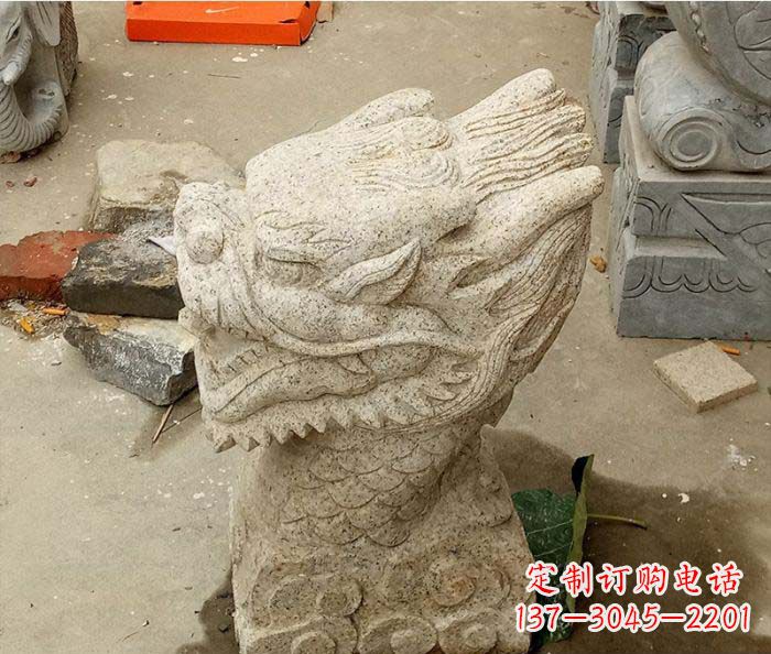 金华别墅景观龙头喷泉石雕