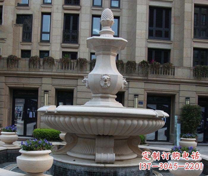 金华欧式喷泉石雕恢弘壮观的水景装置