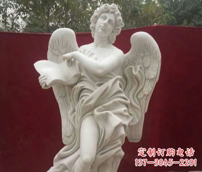 金华别墅景观天使人物石雕 (2)