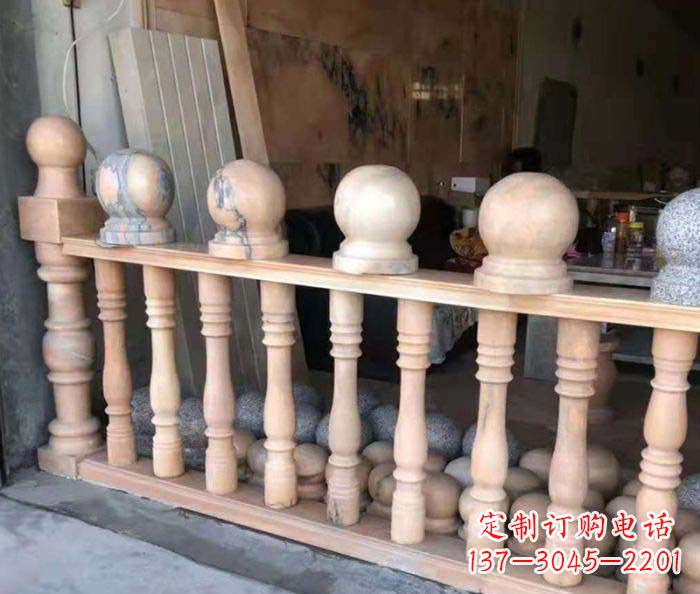 金华新一代景观晚霞红石栏杆