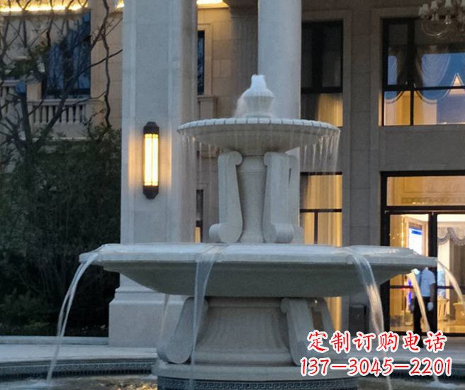 金华别墅景观小区喷泉石雕