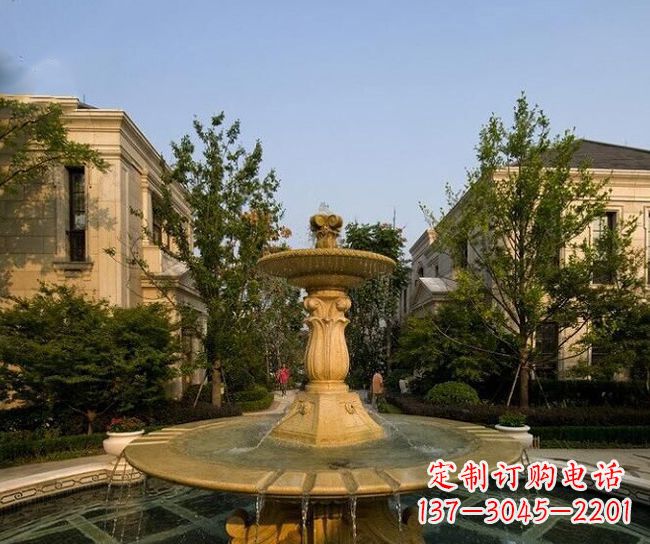 金华别墅石雕大型喷泉雕塑 (2)