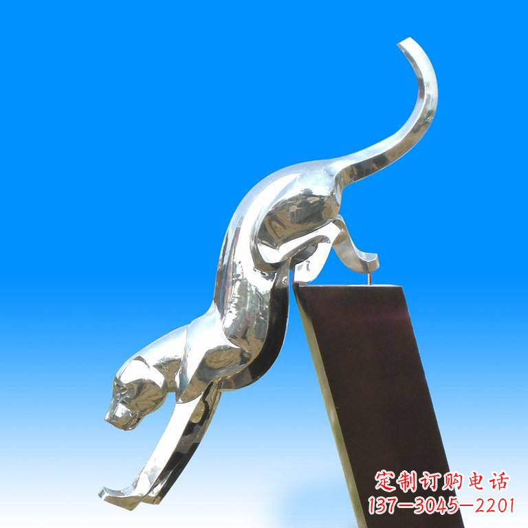 金华豹玻璃——玻璃钢豹子雕塑