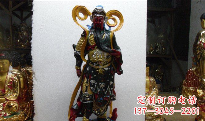 金华关公玻璃钢彩绘刀