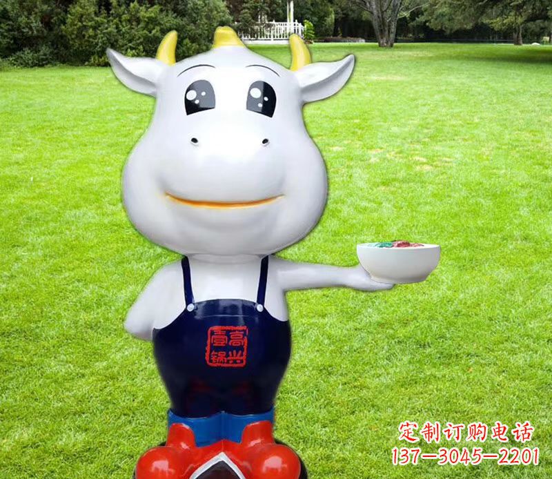 金华玻璃钢制作的牛雕塑