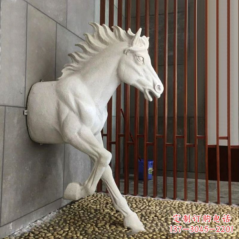 金华玻璃钢创意动物雕塑——穿墙而过