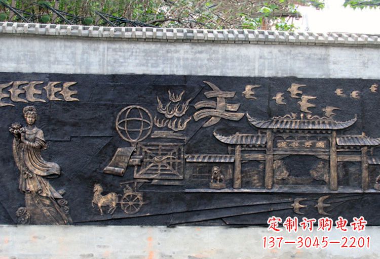 金华玻璃钢仿铜牡丹雕塑