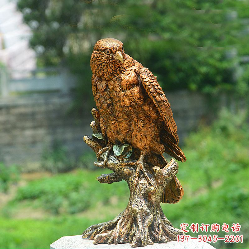 金华玻璃钢仿铜老鹰雕塑