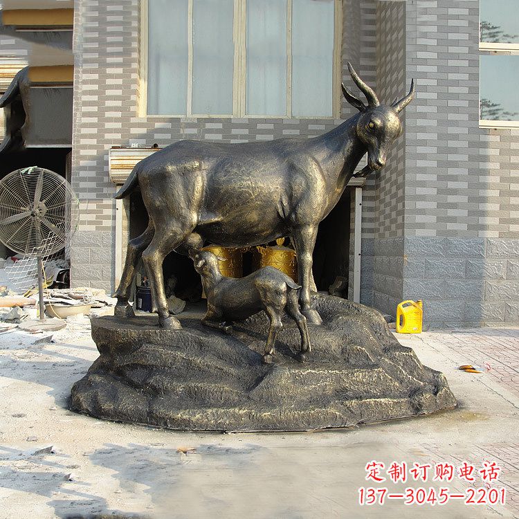金华玻璃钢仿铜动物雕塑