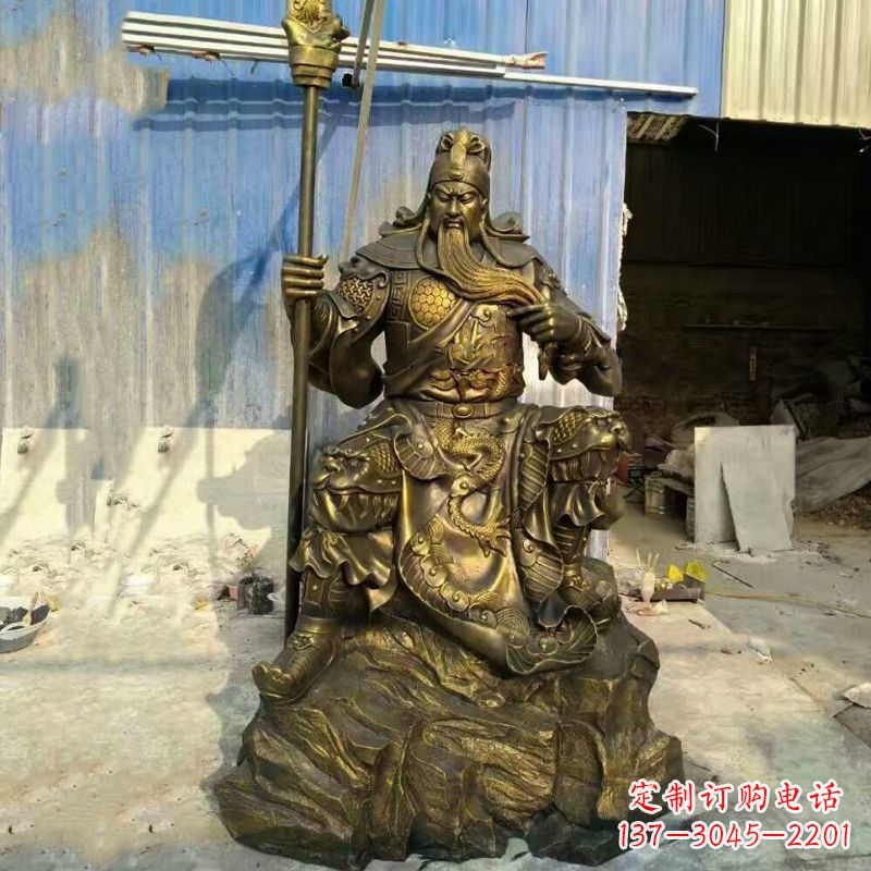 金华玻璃钢制作的关羽雕塑