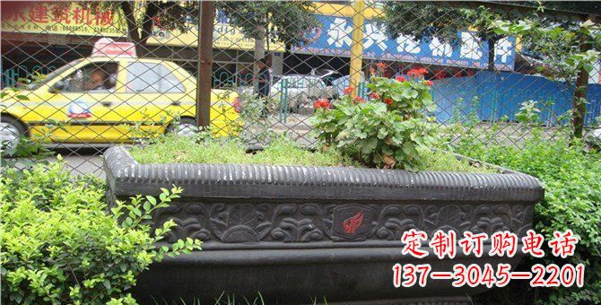 金华玻璃钢仿铜花盆雕塑精美工艺结合现代科技