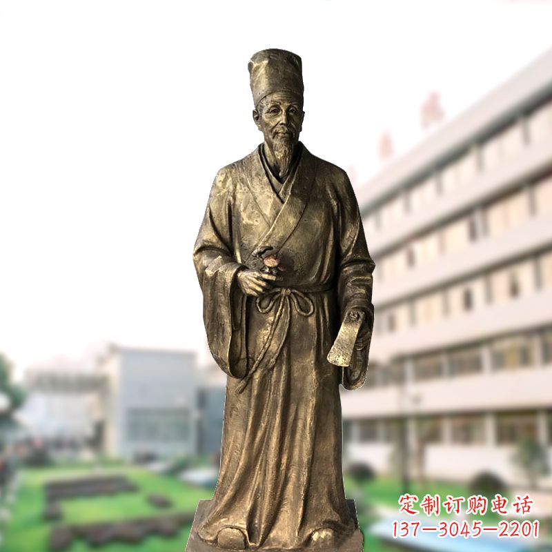 金华李时珍药圣的雕塑艺术