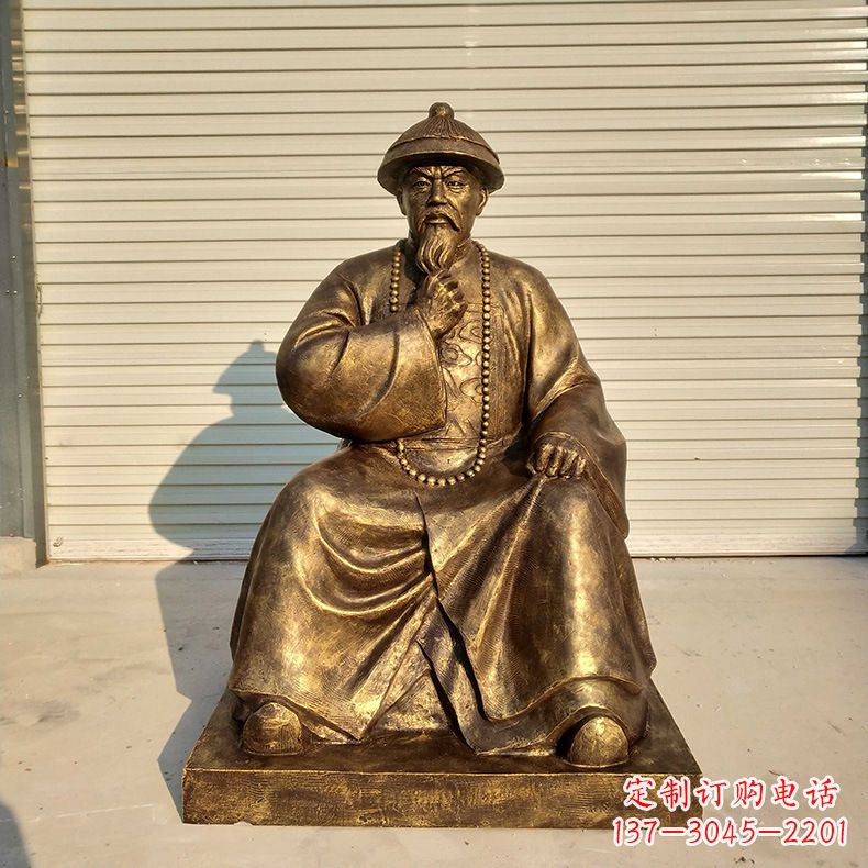 金华林则徐——玻璃钢仿铜雕像