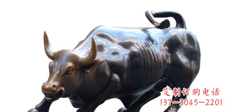 金华玻璃钢仿铜牛公园动物雕塑雕刻艺术的精美绝伦
