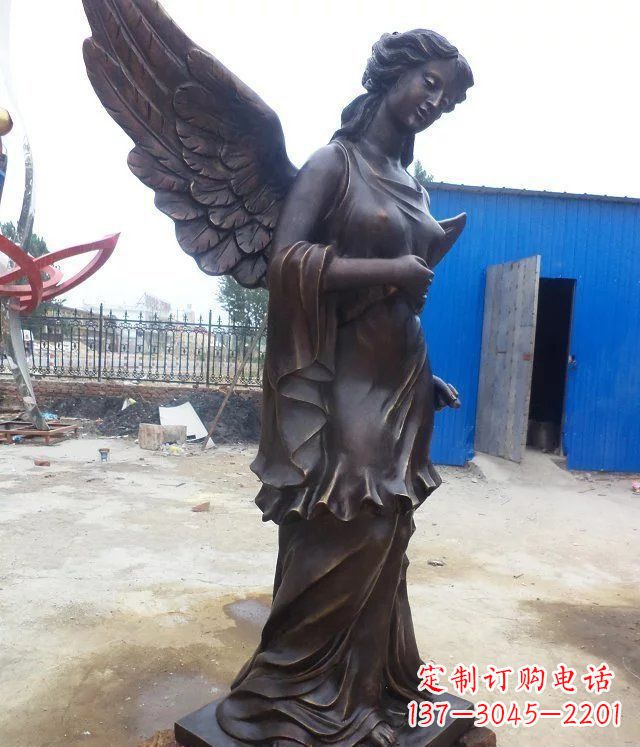 金华玻璃钢仿铜欧式女人雕塑