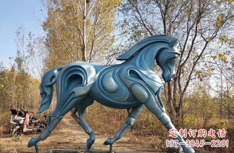 金华玻璃钢雕刻的奔马