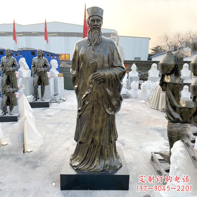 金华苏东坡玻璃钢仿铜雕塑